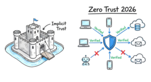 Zero Trust security 2026 explained architecture and flow